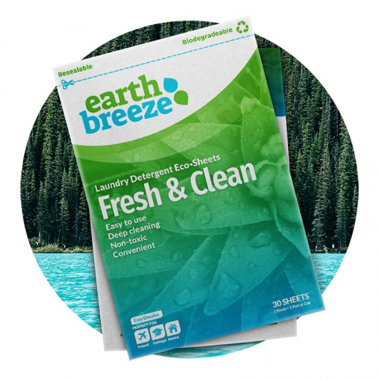 Кърпички за пране Earth breeze за до 60 пранета плюс подарък Детокс таблетка